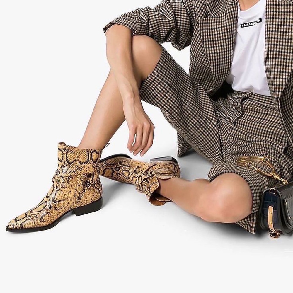 Chloé Rylee Snakeskin Boots sz 40. - Picture 4 of 7